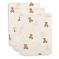 Jollein - Washcloth Muslin 15x20cm - Mini Teddy Bear (3 Pack)