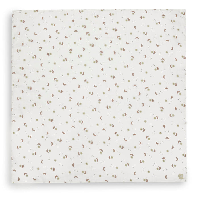 Jollein – Swaddle Muslin 115 x 115cm – Over the Moon (2 Pack) - Mabel & Fox