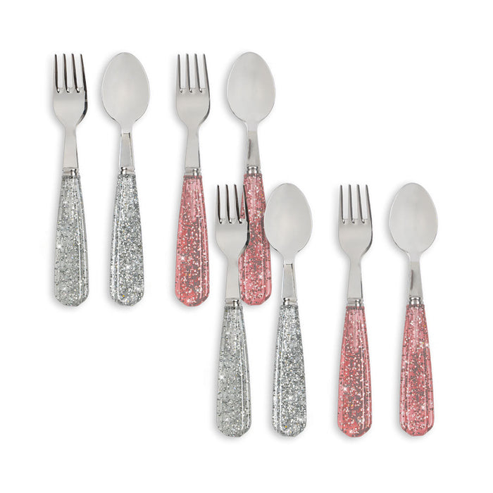 Konges Slojd - Cutlery Set – 8 Pack Sparkly Cutlery - Mabel & Fox