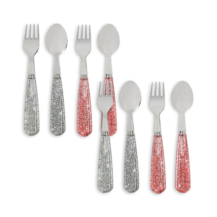 Konges Slojd - Cutlery Set – 8 Pack Sparkly Cutlery - Mabel & Fox