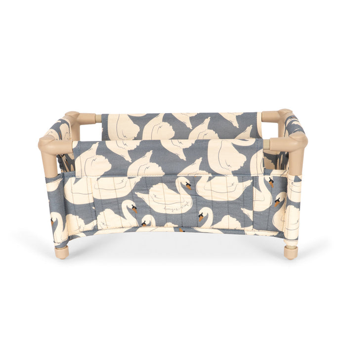 Konges Slojd – Doll Travel Bed – Swan - Mabel & Fox