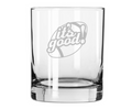 The Maple Lexington Double Old Fashion | It's Good | 12.5oz glass features "It's Good" laser-engraved in a football design—an ideal Father's Day gift. Set against a white background, this unique tumbler is perfect for any sports fan.