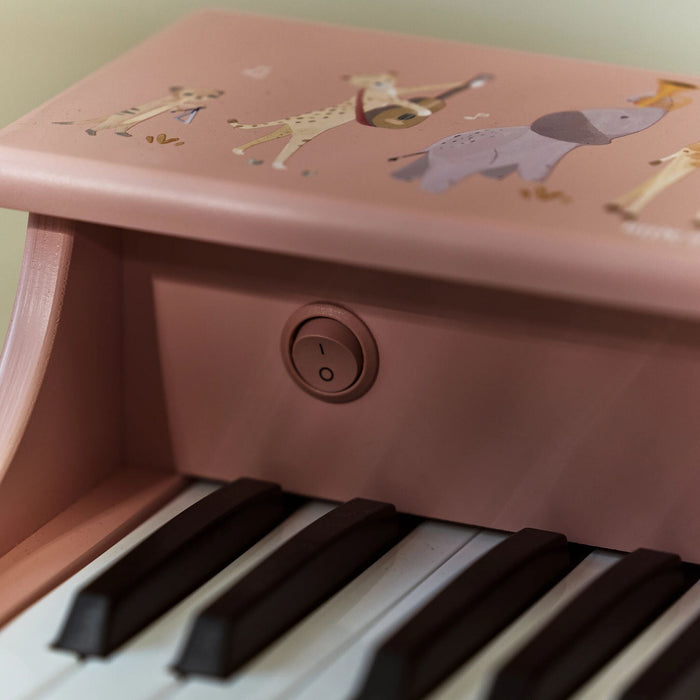 Little Dutch – Pink Wooden Piano – Safari Friends - Mabel & Fox