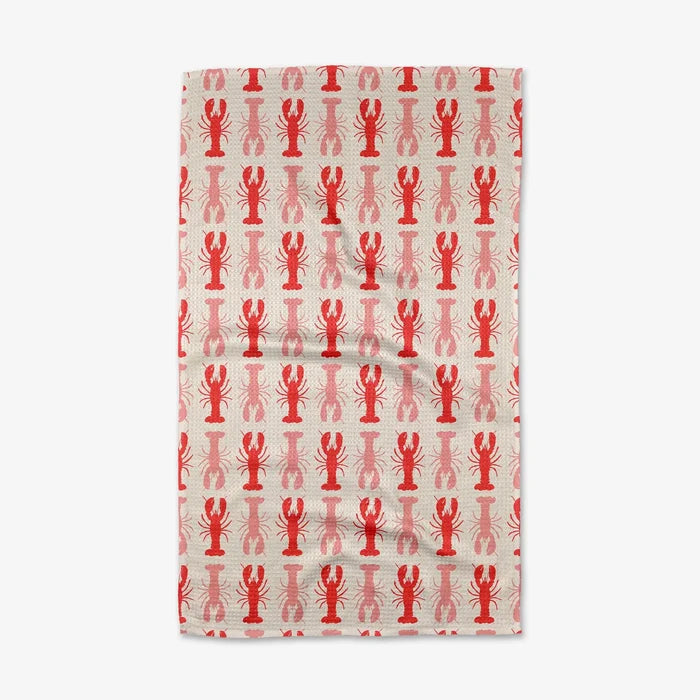 Lobster Stripe Tea Towel