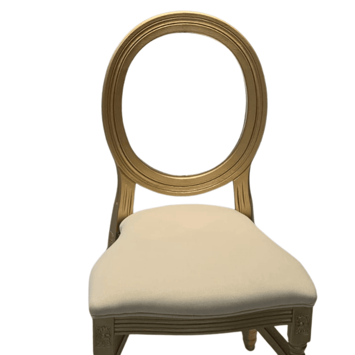 Louis Chair - Plastic Wood Look - Clear Back