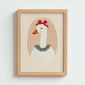Mabel & Fox - Art Print - Goose with Bow - Mabel & Fox