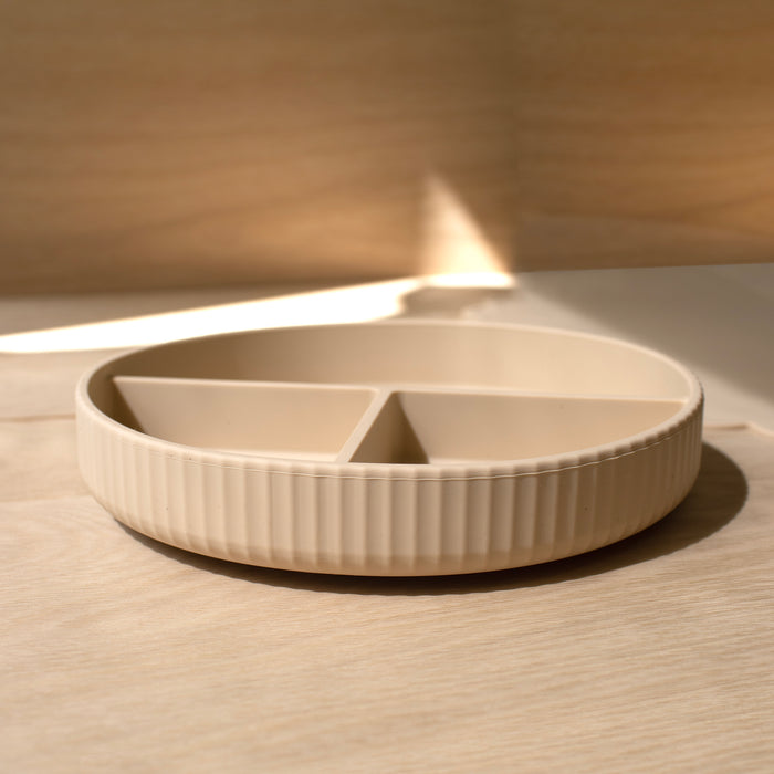 Mabel & Fox - Complete Silicone Tableware Set - Beige (7 Pcs) - Mabel & Fox