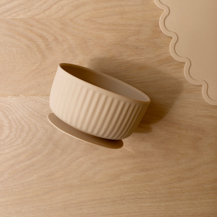 Mabel & Fox - Complete Silicone Tableware Set - Beige (7 Pcs) - Mabel & Fox