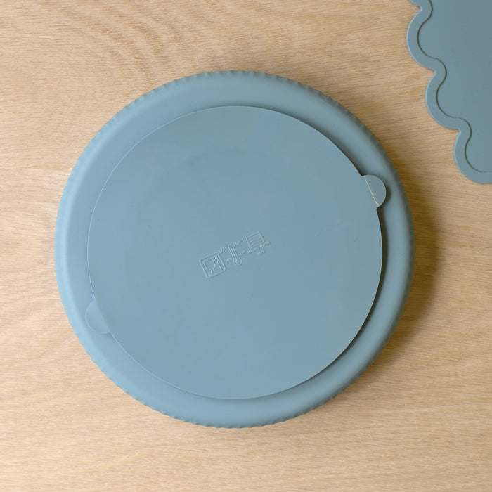 Mabel & Fox - Complete Silicone Tableware Set - Blue (7 Pcs) - Mabel & Fox