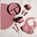 Mabel & Fox - Complete Silicone Tableware Set - Pink (7 Pcs) - Mabel & Fox