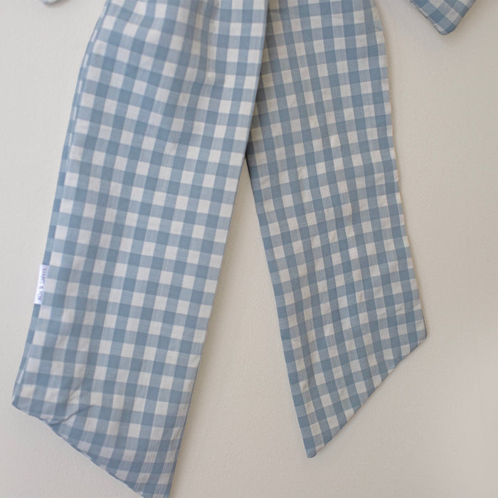 Mabel & Fox - Gingham Bow - Blue