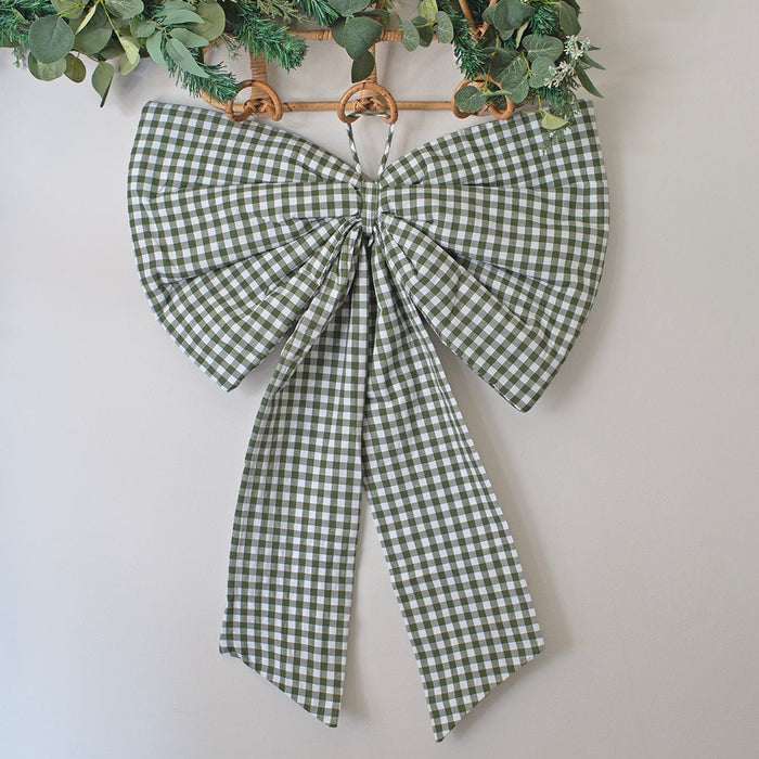 Mabel & Fox - Gingham Bow - Green