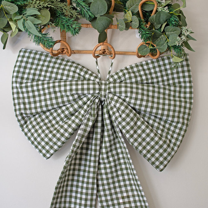 Mabel & Fox - Gingham Bow - Green