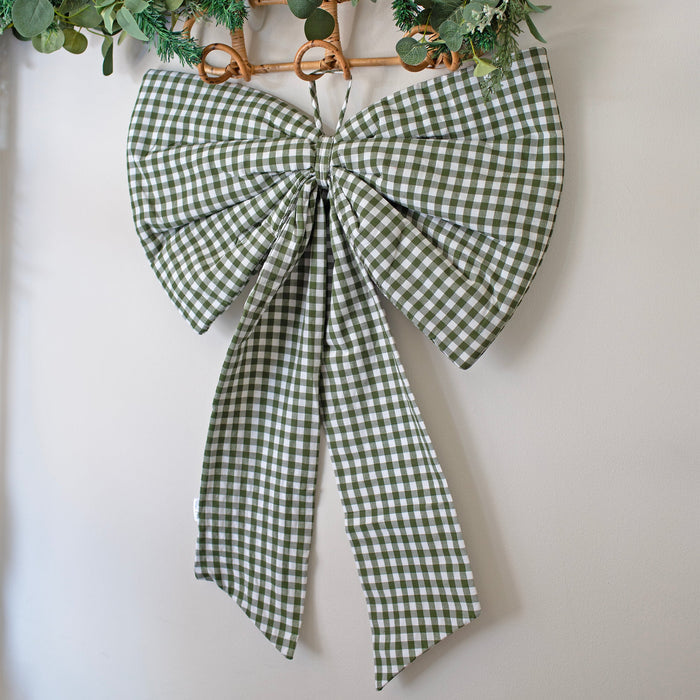 Mabel & Fox - Gingham Bow - Green