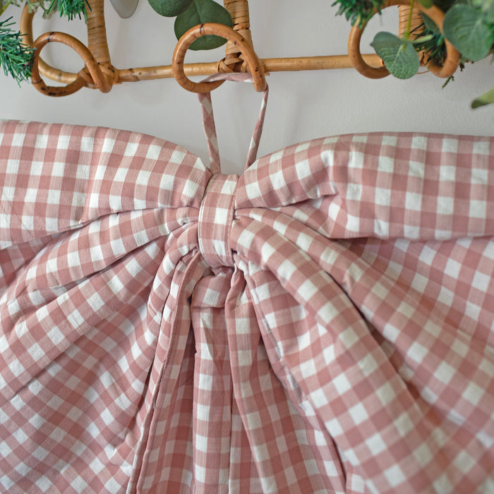 Mabel & Fox - Gingham Bow - Pink