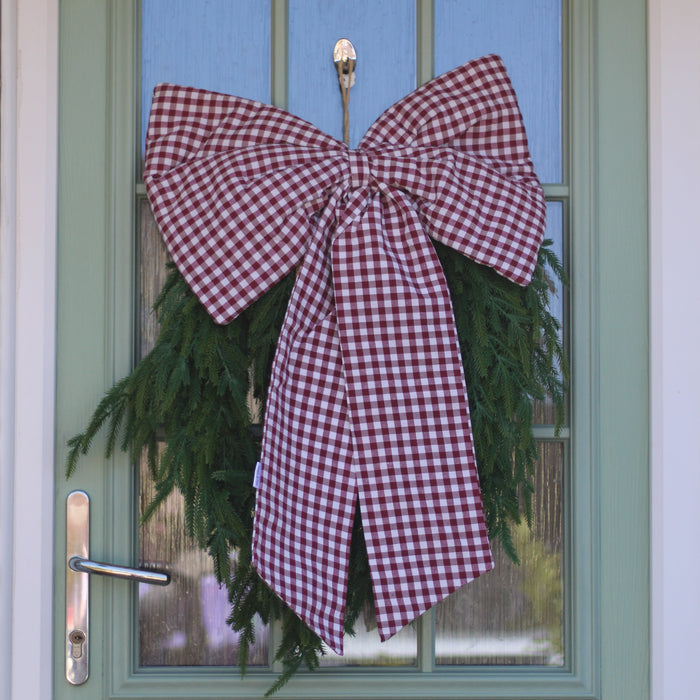 Mabel & Fox - Gingham Bow - Red