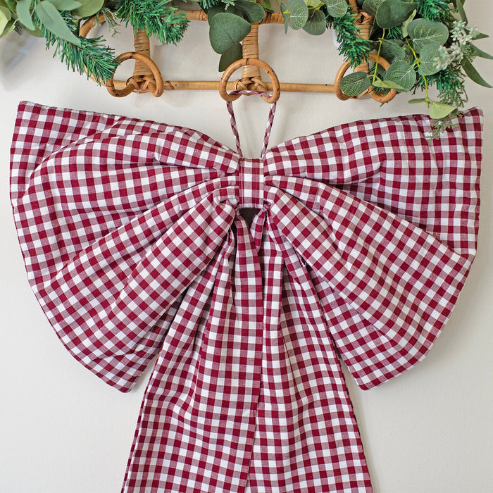 Mabel & Fox - Gingham Bow - Red