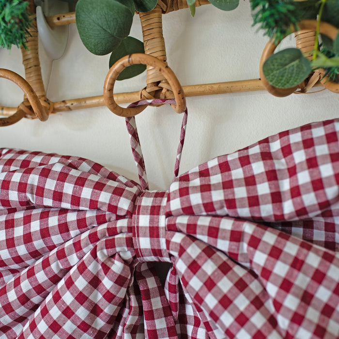 Mabel & Fox - Gingham Bow - Red
