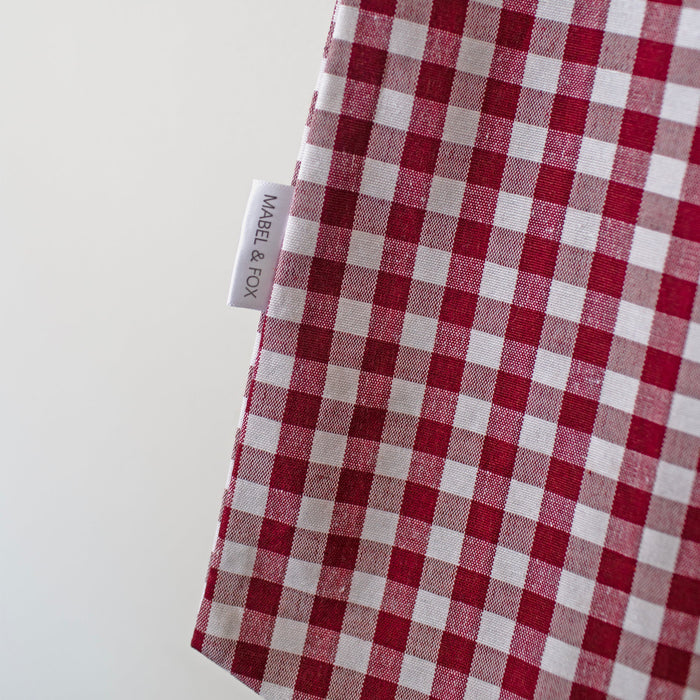 Mabel & Fox - Gingham Bow - Red