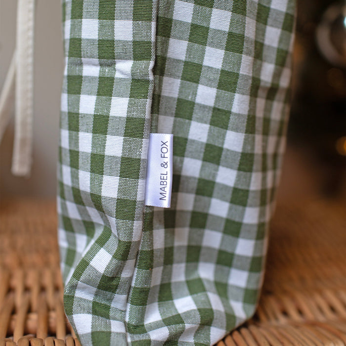Mabel & Fox - Green Gingham Mini Gift Sack