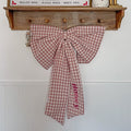 Mabel & Fox - Personalised Gingham Bow - Pink