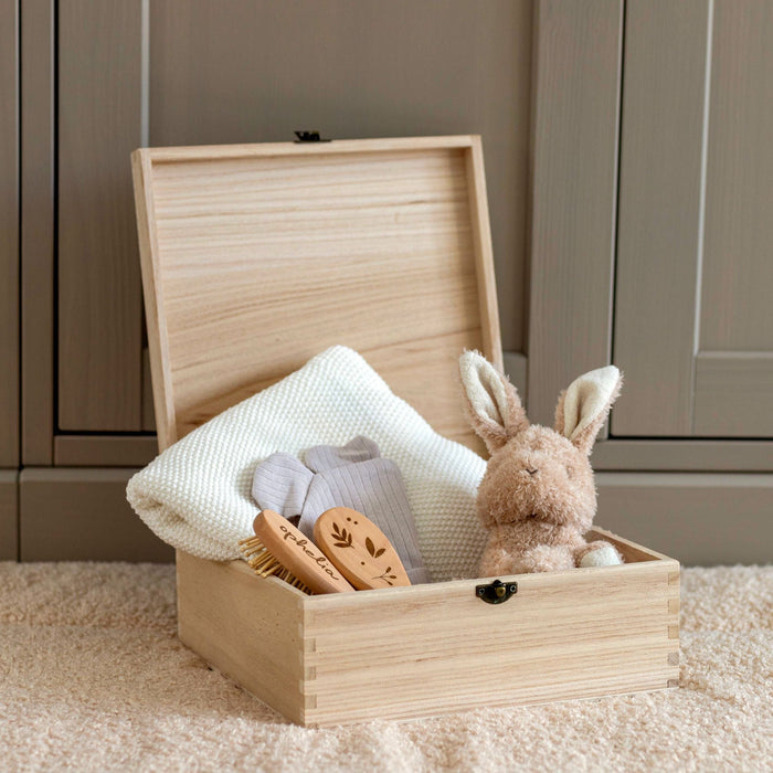 Mabel & Fox - Personalised Wooden Memory Box - Safari - Mabel & Fox