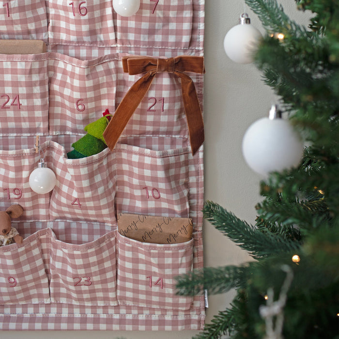 Mabel & Fox - Pink Gingham Advent Calendar