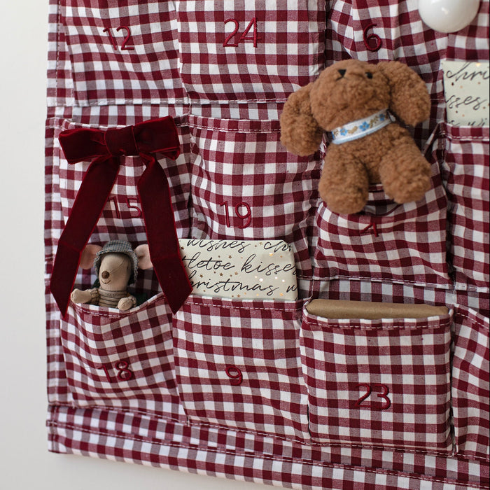 Mabel & Fox - Red Gingham Advent Calendar