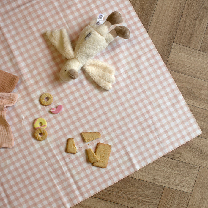 Mabel & Fox - Splash Mat - Blush Gingham - Mabel & Fox
