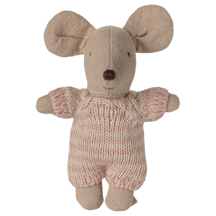 Maileg - Baby Mouse in Carry Cot - Rose