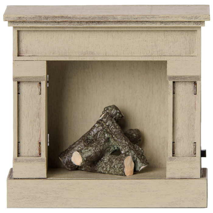 Maileg – Mouse Fireplace – Off White - Mabel & Fox