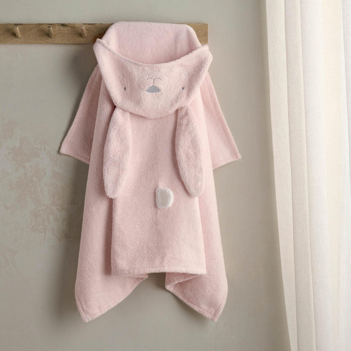 Mamas & Papas - Hooded Baby Towel - Pink Bunny