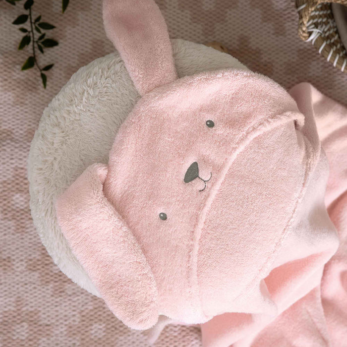 Mamas & Papas - Hooded Baby Towel - Pink Bunny