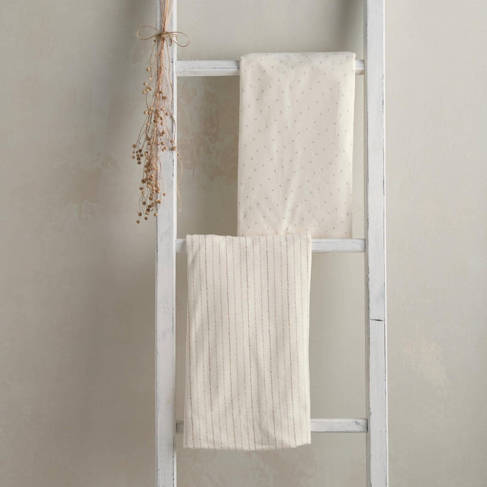 Mamas & Papas – Lua Bedside Crib Sheets – Oat (Pack of 2) - Mabel & Fox
