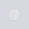 Maze Runner Circle Clay Stencil