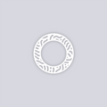 Maze Runner Circle Rim Clay Stencil