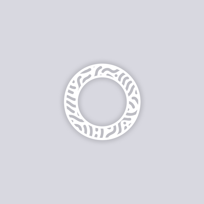 Maze Runner Circle Rim Clay Stencil