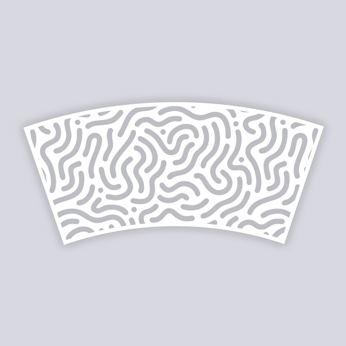 Maze Runner Cups + Cones Clay Stencil
