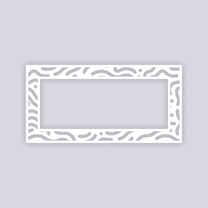 Maze Runner Rectangle Rim Clay Stencil