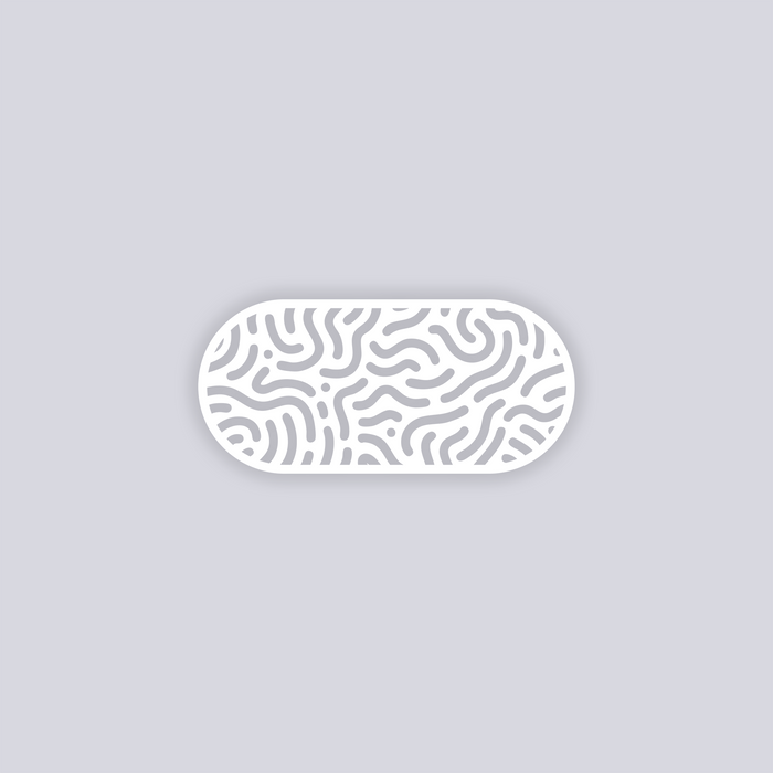 Maze Runner Rounded Rectangle Face Clay Stencil