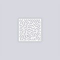 Maze Runner Square Clay Stencil