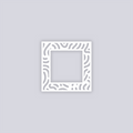 Maze Runner Square Rim Clay Stencil
