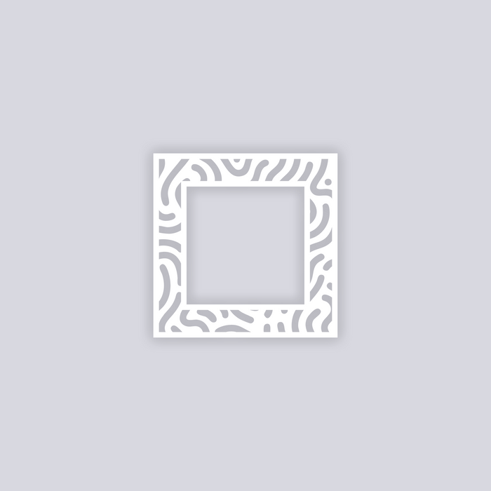 Maze Runner Square Rim Clay Stencil