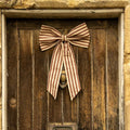 MeanWhile - Large Stripe Bow - Winter Berry - Mabel & Fox