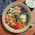 Mediterranean Salmon Bowls with Tahini Drizzle