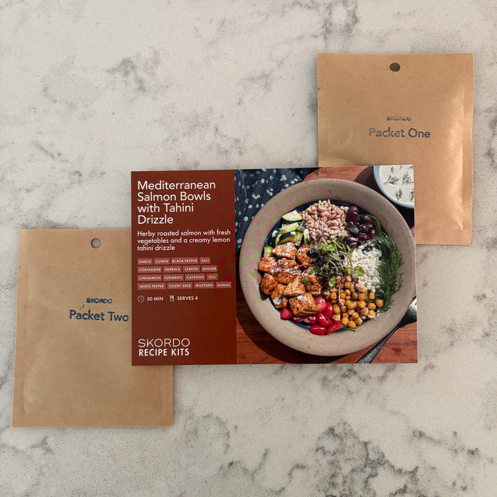 Mediterranean Salmon Bowls with Tahini Drizzle