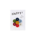 Merino Wool Felt Wine Marker "Happy!" Note Card