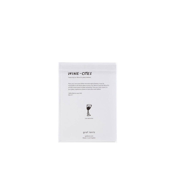 Merino Wool Felt Wine Marker "Happy!" Note Card