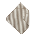 Meyco - Bathcape Terry Jacquard 75x75cm - Fat Stripe Taupe