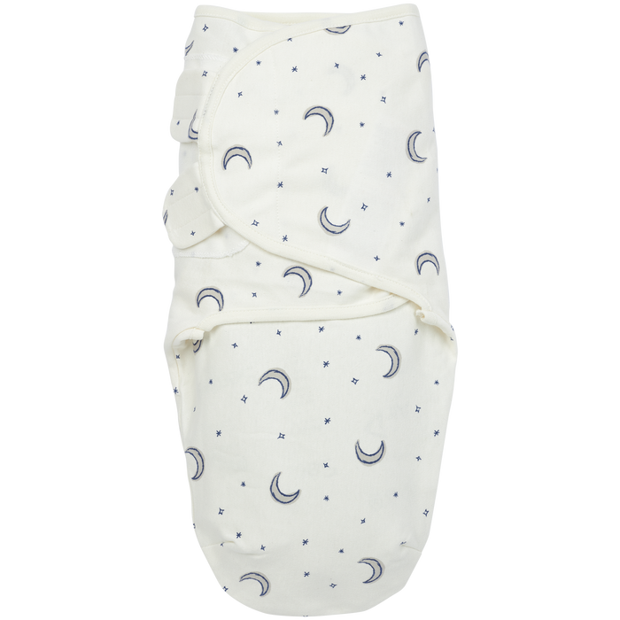 Meyco - Swaddle Wrap - Moon Indigo (0-3) - Mabel & Fox